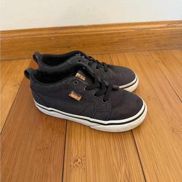 Vans Kids Charcoal Canvas Sneakers -Toddler 8 - Picture 2 of 6